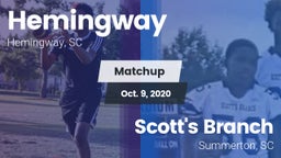 Matchup: Hemingway vs. Scott's Branch  2020