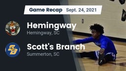 Recap: Hemingway  vs. Scott's Branch  2021