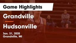 Grandville  vs Hudsonville  Game Highlights - Jan. 31, 2020