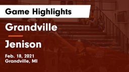 Grandville  vs Jenison   Game Highlights - Feb. 18, 2021