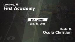 Matchup: First Academy vs. Ocala Christian  2016