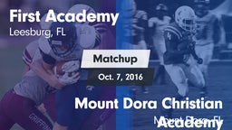 Matchup: First Academy vs. Mount Dora Christian Academy 2016