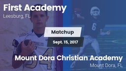 Matchup: First Academy vs. Mount Dora Christian Academy 2017