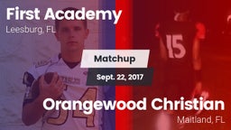 Matchup: First Academy vs. Orangewood Christian  2017