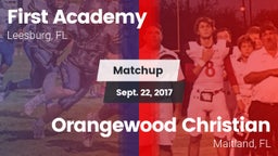 Matchup: First Academy vs. Orangewood Christian  2016