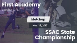 Matchup: First Academy vs. SSAC State Championship 2016