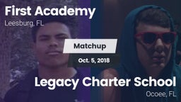 Matchup: First Academy vs. Legacy Charter School 2018