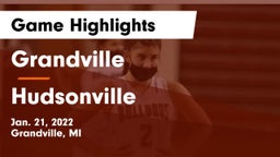 Grandville  vs Hudsonville  Game Highlights - Jan. 21, 2022
