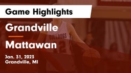 Grandville  vs Mattawan  Game Highlights - Jan. 31, 2023