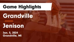 Grandville  vs Jenison   Game Highlights - Jan. 5, 2024