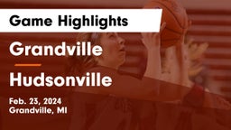 Grandville  vs Hudsonville  Game Highlights - Feb. 23, 2024