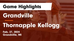 Grandville  vs Thornapple Kellogg  Game Highlights - Feb. 27, 2024