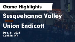 Susquehanna Valley  vs Union Endicott Game Highlights - Dec. 21, 2021