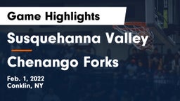 Susquehanna Valley  vs Chenango Forks  Game Highlights - Feb. 1, 2022