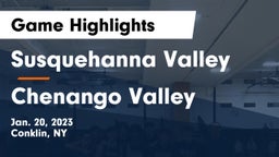 Susquehanna Valley  vs Chenango Valley  Game Highlights - Jan. 20, 2023