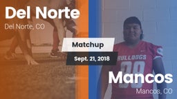 Matchup: Del Norte vs. Mancos  2018