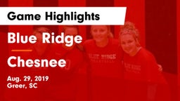 Blue Ridge  vs Chesnee  Game Highlights - Aug. 29, 2019