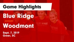 Blue Ridge  vs Woodmont  Game Highlights - Sept. 7, 2019