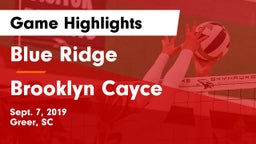 Blue Ridge  vs Brooklyn Cayce Game Highlights - Sept. 7, 2019