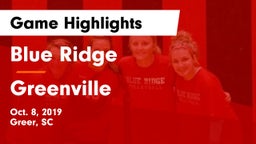 Blue Ridge  vs Greenville Game Highlights - Oct. 8, 2019
