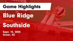 Blue Ridge  vs Southside  Game Highlights - Sept. 15, 2020