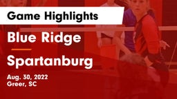 Blue Ridge  vs Spartanburg Game Highlights - Aug. 30, 2022
