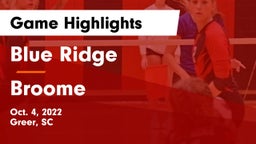 Blue Ridge  vs Broome Game Highlights - Oct. 4, 2022