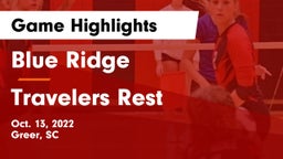 Blue Ridge  vs Travelers Rest Game Highlights - Oct. 13, 2022