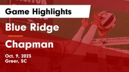 Blue Ridge  vs Chapman Game Highlights - Oct. 9, 2023