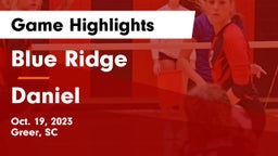 Blue Ridge  vs Daniel  Game Highlights - Oct. 19, 2023