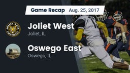 Recap: Joliet West  vs. Oswego East  2017