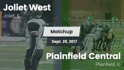 Matchup: Joliet West vs. Plainfield Central  2017