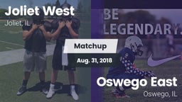 Matchup: Joliet West vs. Oswego East  2018