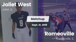 Matchup: Joliet West vs. Romeoville  2018