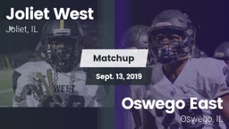 Matchup: Joliet West vs. Oswego East  2019