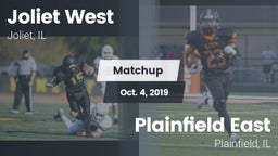 Matchup: Joliet West vs. Plainfield East  2019