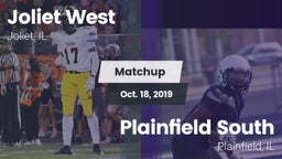 Matchup: Joliet West vs. Plainfield South  2019