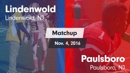 Matchup: Lindenwold High vs. Paulsboro  2016