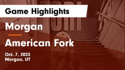Morgan  vs American Fork Game Highlights - Oct. 7, 2023