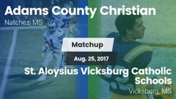Matchup: Adams County Christi vs. St. Aloysius Vicksburg Catholic Schools 2017