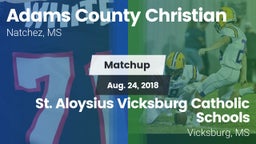 Matchup: Adams County Christi vs. St. Aloysius Vicksburg Catholic Schools 2018