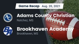 Recap: Adams County Christian  vs. Brookhaven Academy  2021