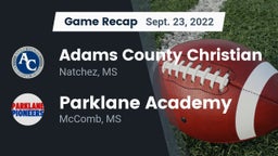 Recap: Adams County Christian  vs. Parklane Academy  2022