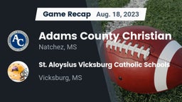 Recap: Adams County Christian  vs. St. Aloysius Vicksburg Catholic Schools 2023