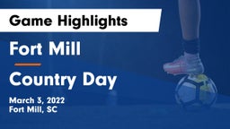 Fort Mill  vs Country Day Game Highlights - March 3, 2022