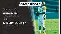 Recap: Wenonah  vs. Shelby County  2016