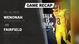 Recap: Wenonah  vs. Fairfield  2016