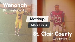 Matchup: Wenonah vs. St. Clair County  2016