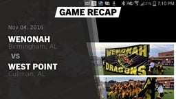 Recap: Wenonah  vs. West Point  2016