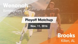 Matchup: Wenonah vs. Brooks  2016